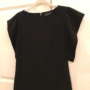 *2 for $20* BCBG Ruffle Sleeve Black Dress